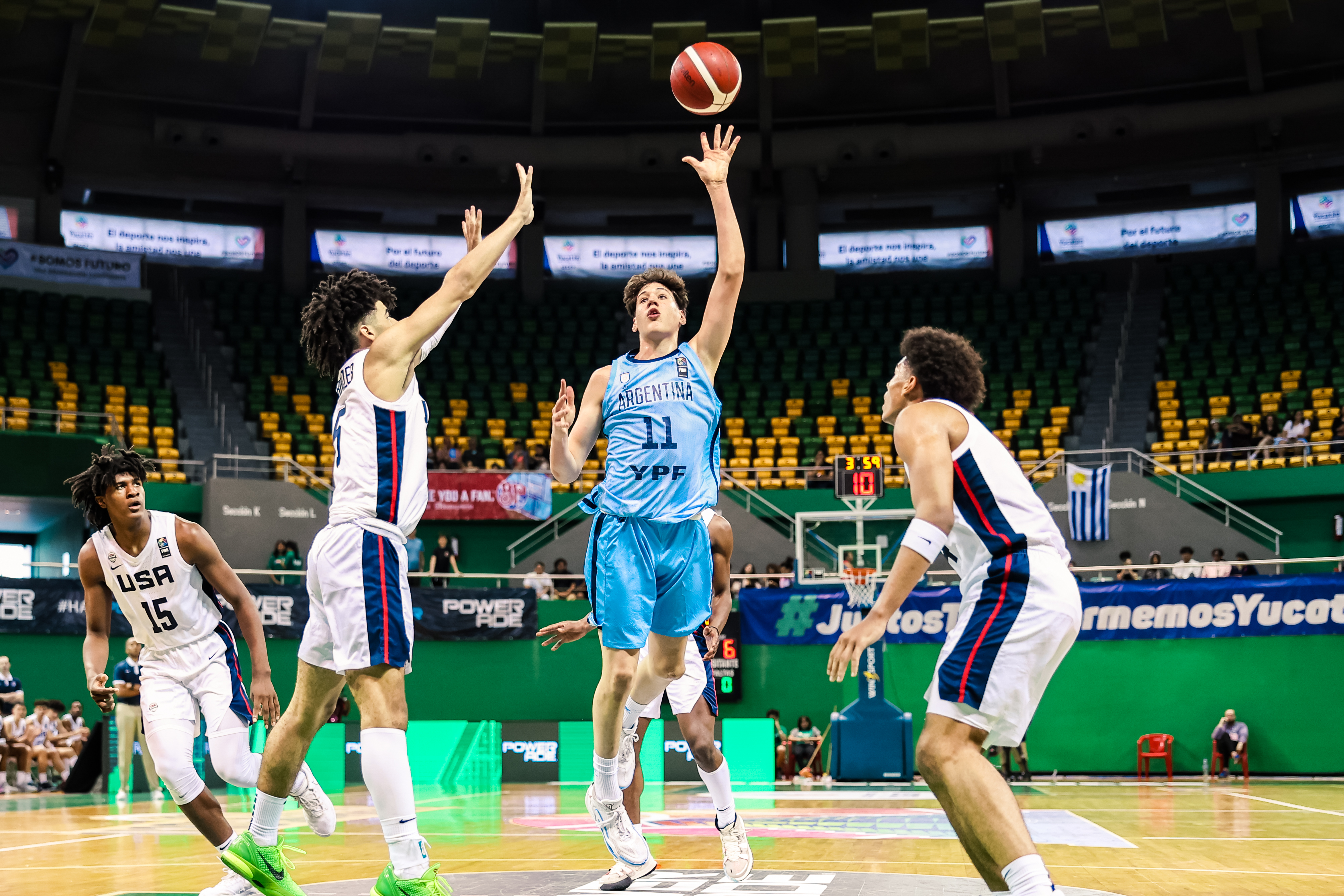 Derrota ante Estados Unidos por la segunda fecha del FIBA Américas U16
