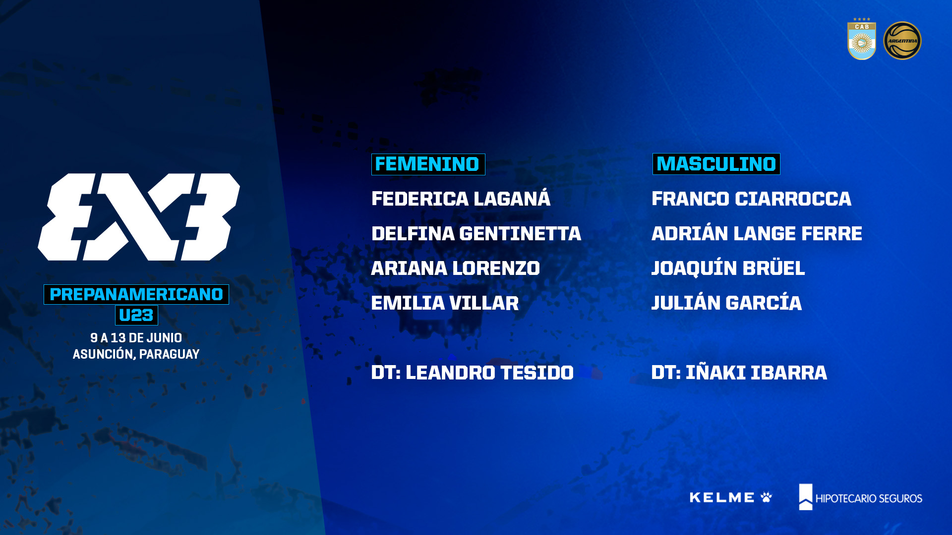 3x3: Equipos confirmados para el Pre Panamericano U23