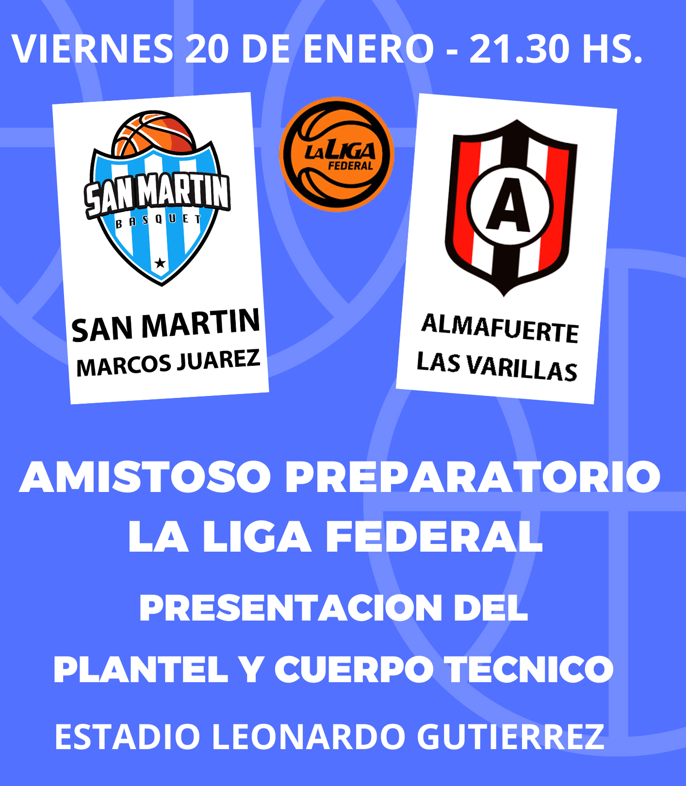 Básquet amistoso en Marcos Juárez 