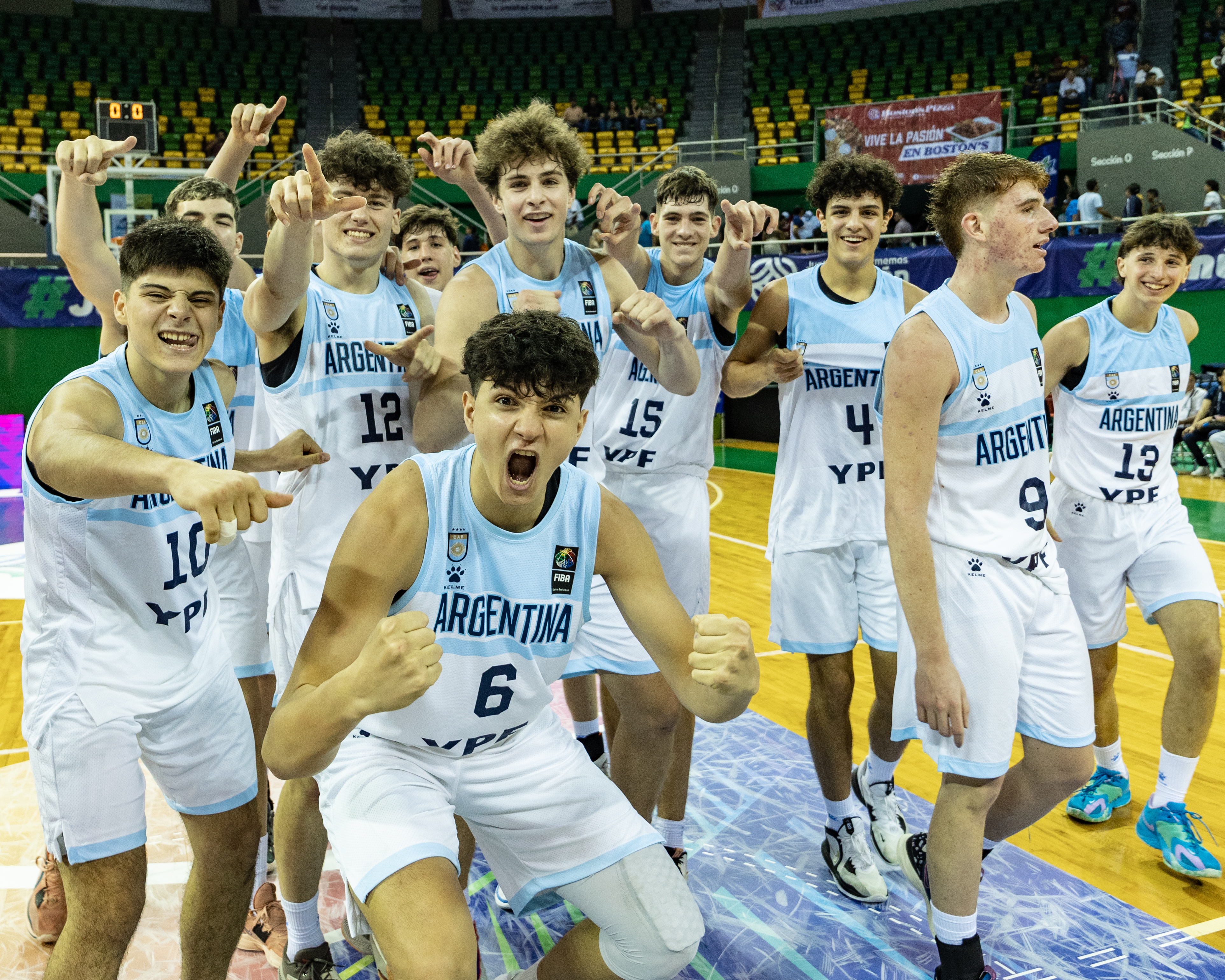 Enorme victoria de Argentina en su debut en el FIBA Américas U16 masculino