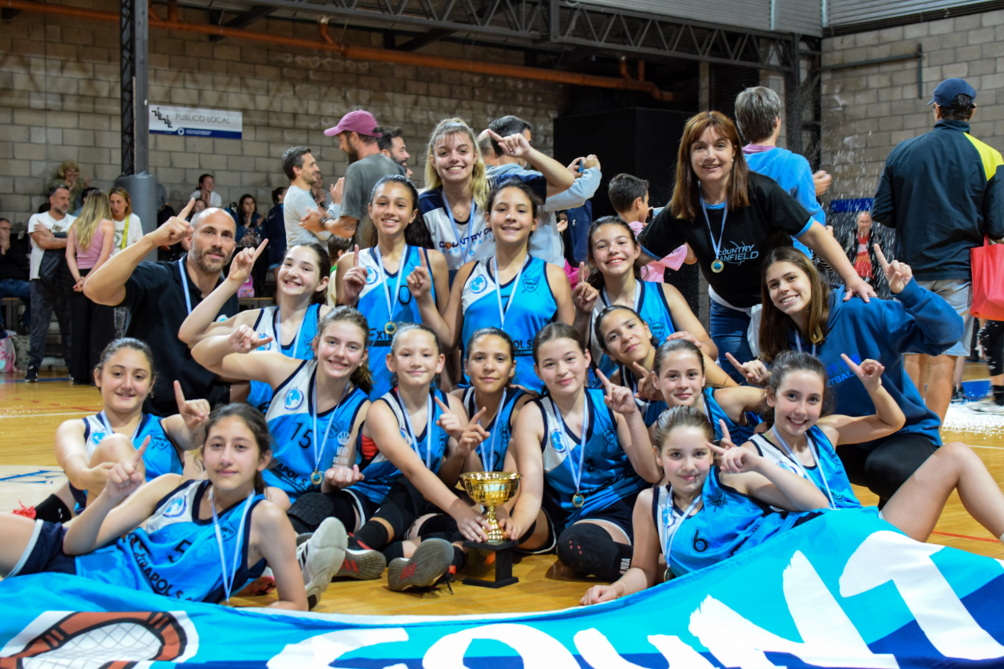 Country CIB y Juventud Unida, los ganadores de La Liga Federal U12 Femenina