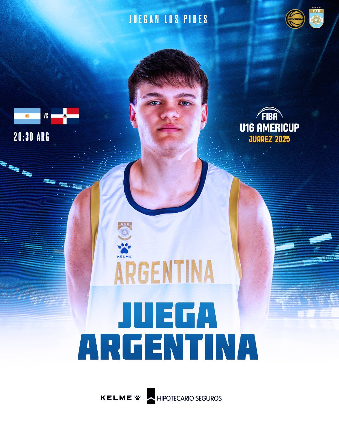 Argentina debuta en la AmeriCup U16 masculina