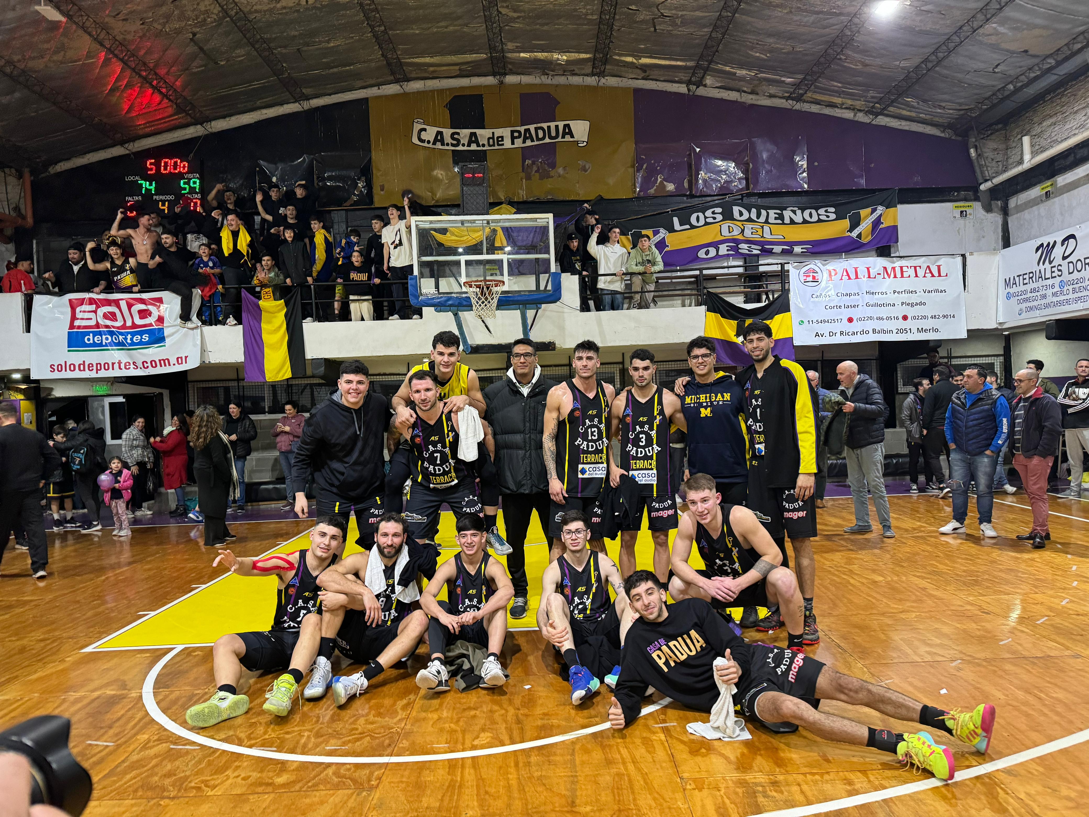 Padua tomó la delantera en la serie ante Gimnasia y Esgrima 