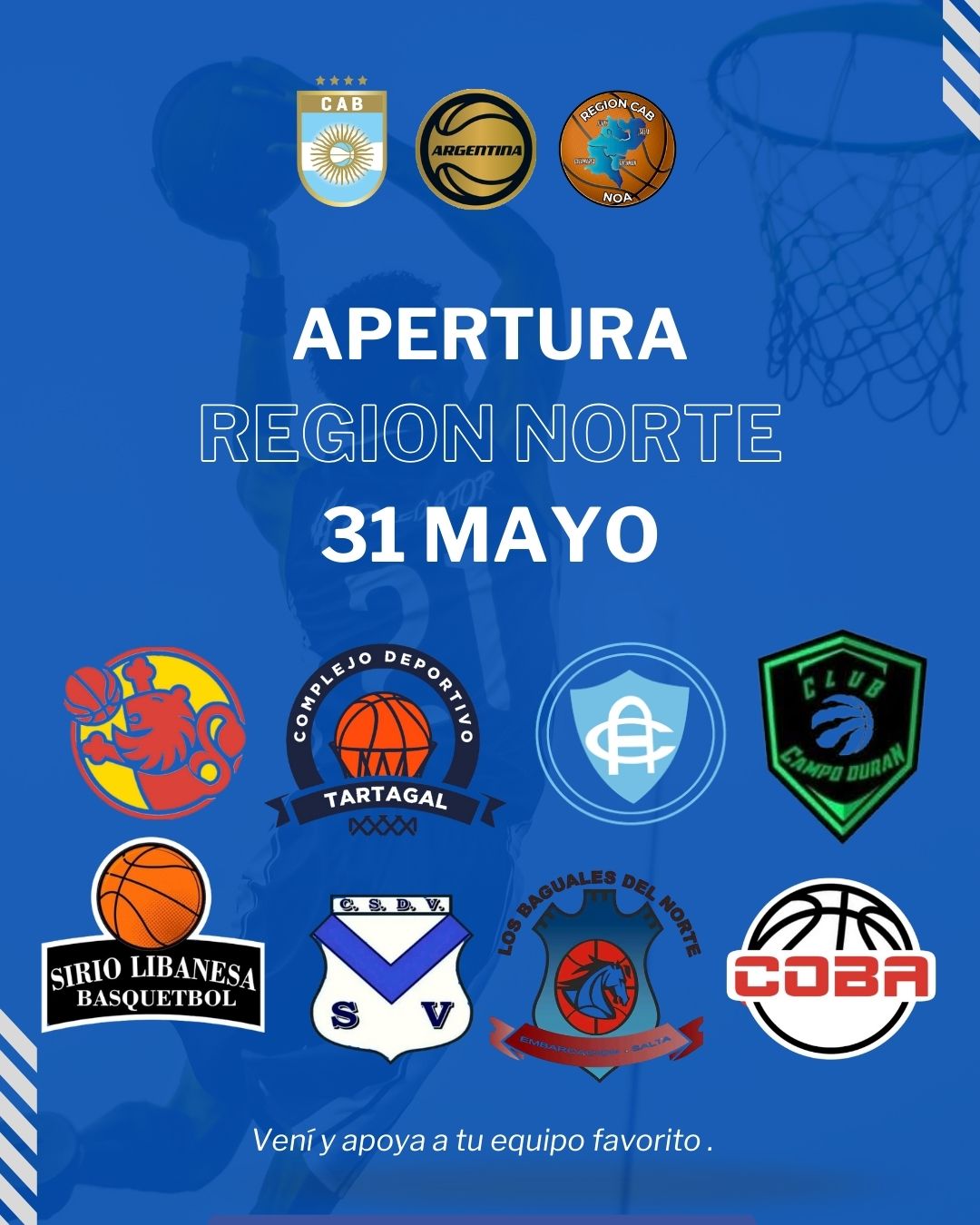 Región Deportiva NOA: Comienza el Torneo Apertura Masculino 2025 en Salta Norte