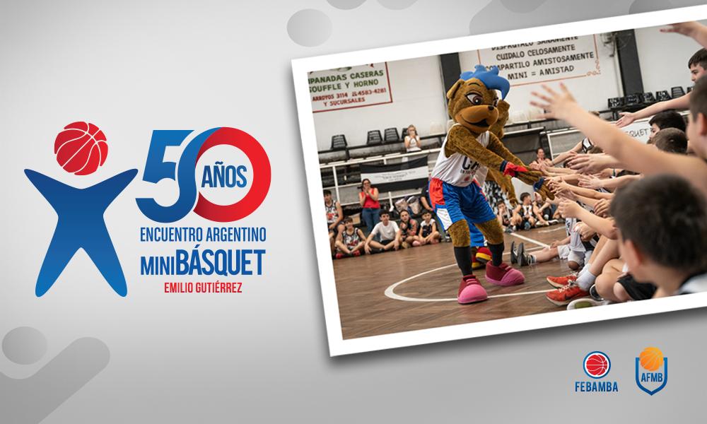 Se viene el Encuentro Argentino de Minibásquet “Emilio Gutiérrez” en su 50° aniversario