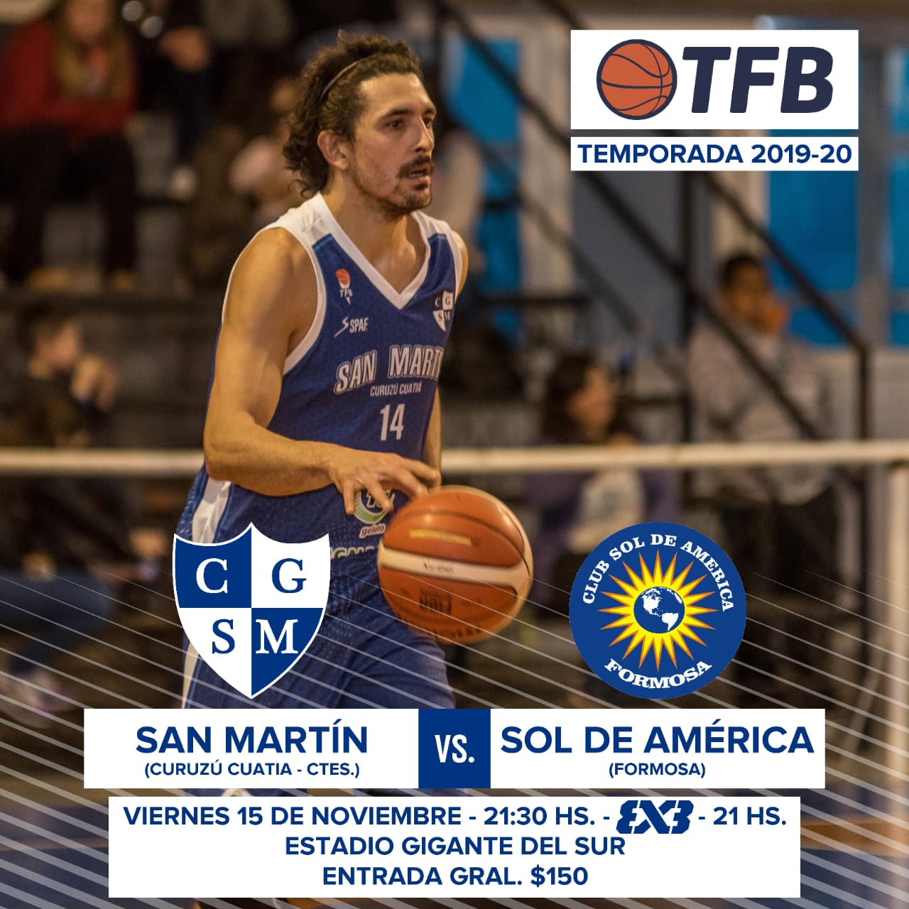 San Martín recibe a Sol de América en Curuzú Cuatiá San Martín recibe a Sol de América en Curuzú Cuatiá