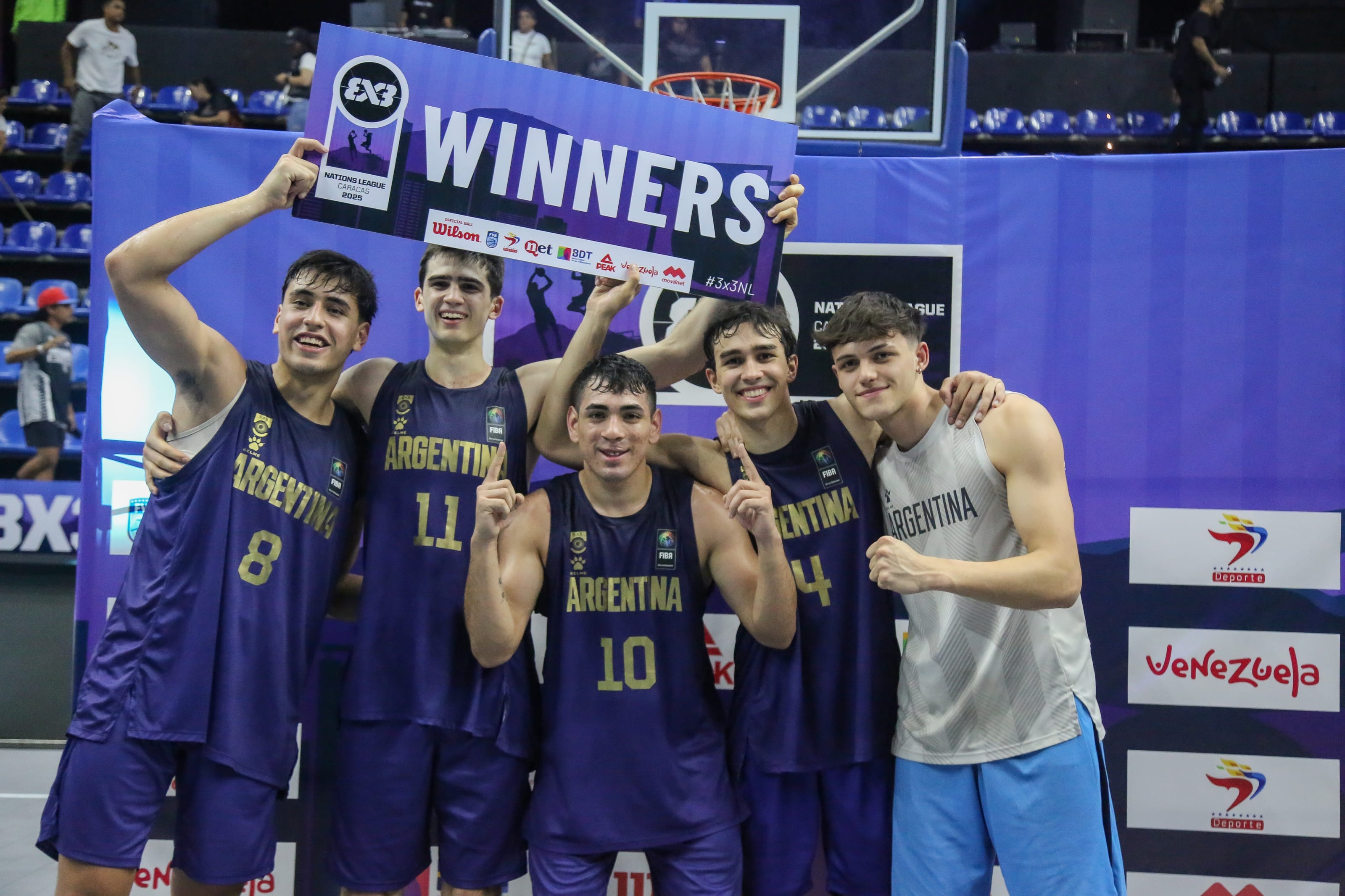 3X3: Argentina ganó la quinta parada en la Nations League U21 de Caracas